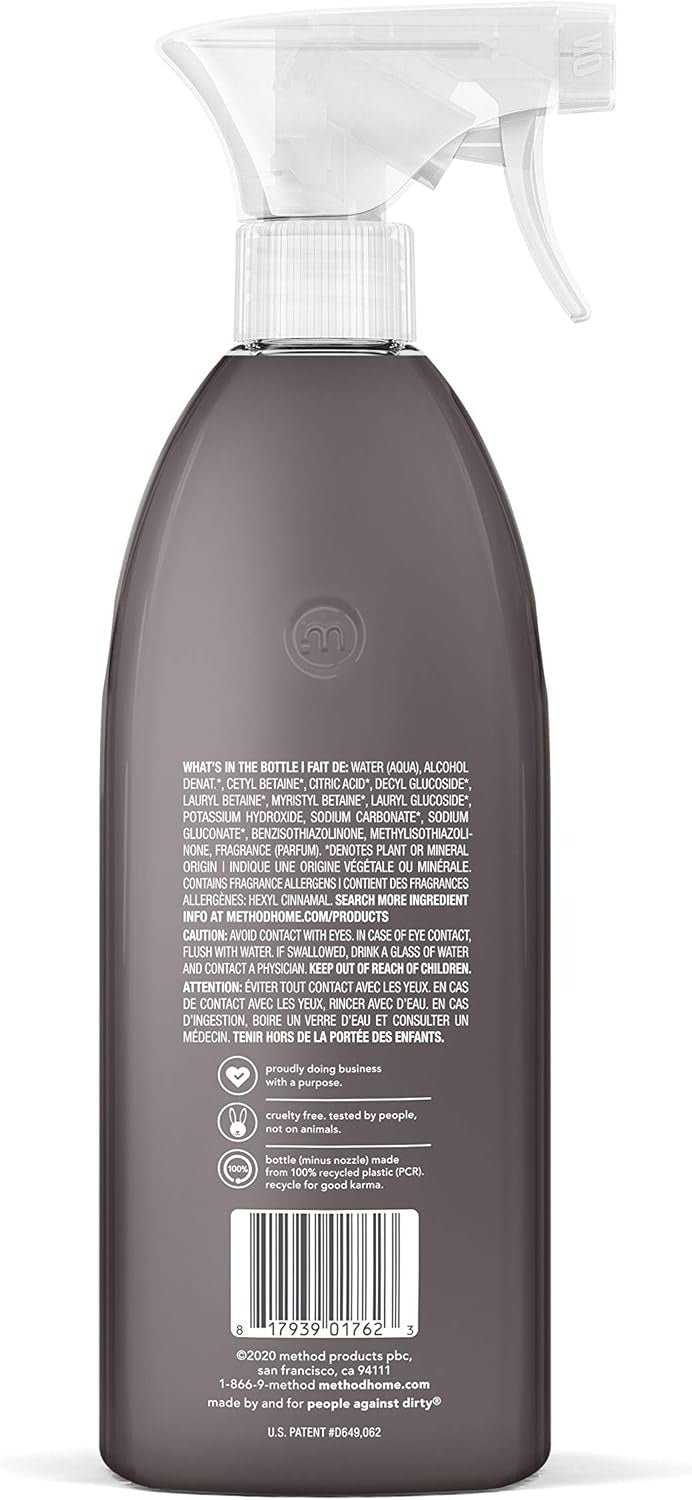 Method Heavy Duty Degreaser, Lemongrass Scent, Oven Cleaner & Stove Top Cleaner, 28 Oz Spray Bottle
