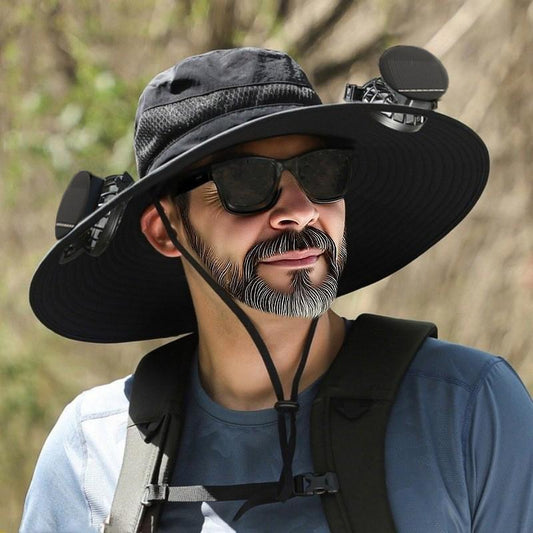 Solar Fan Sun Hat - Stay Cool While You Work