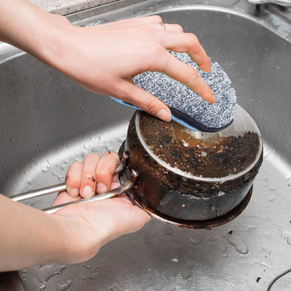 Multi-Purpose Sponges Kitchen by Scrub-it - Non-Scratch Microfiber sponges for Cleaning, Along with Heavy Duty Scrubbing Power - Reusable Dish Sponge for Dishes, Pots and Pans (6 Pack)
